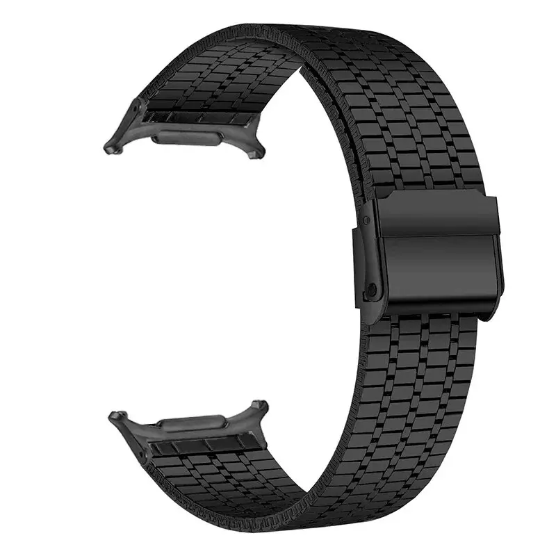 For Samsung Galaxy Watch 7 Ultra 47mm No Gaps Metal Strap galaxy watch 7ultra 47mm Watchband Curved end Bracelet Stainless Steel