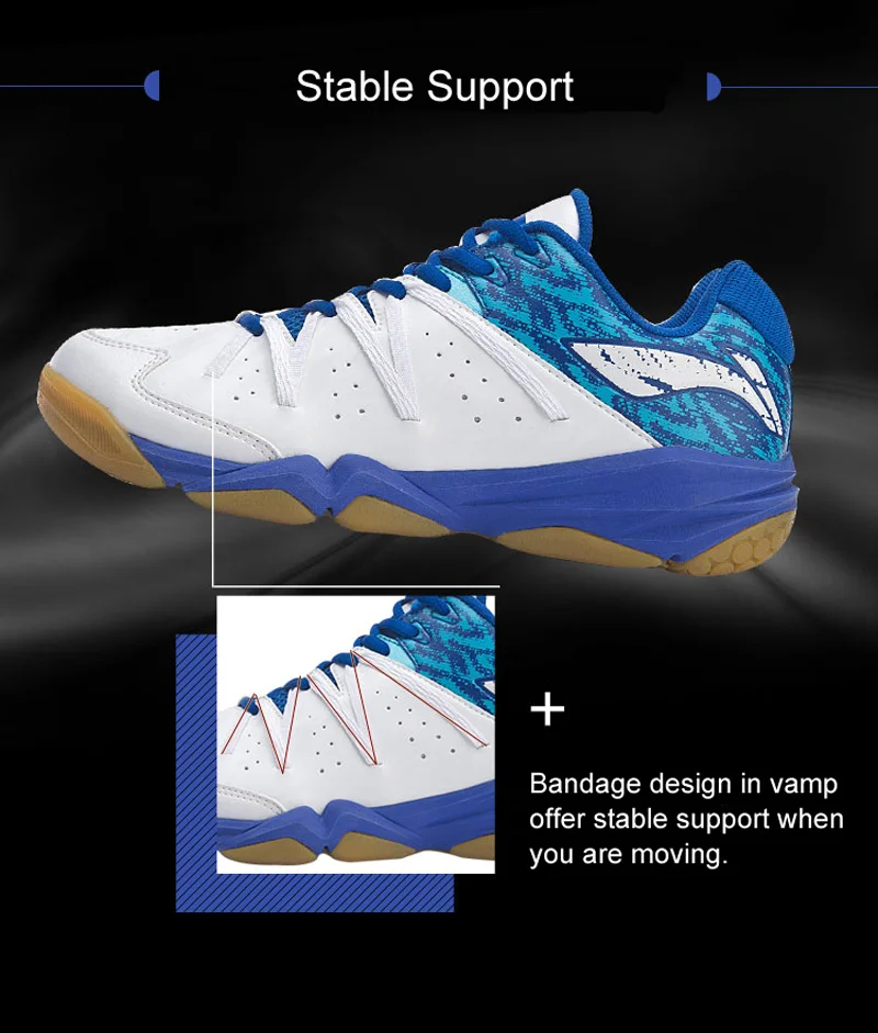 Туфли для бадминтона LI NING AYTP017 мужские легкая дышащая профессиональная обувь