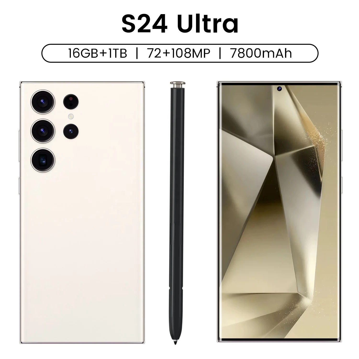 Android 13.0 S24 ultra smart camera music mobile phone 7.0inch screen game playing era 5g factory direct sales in stock