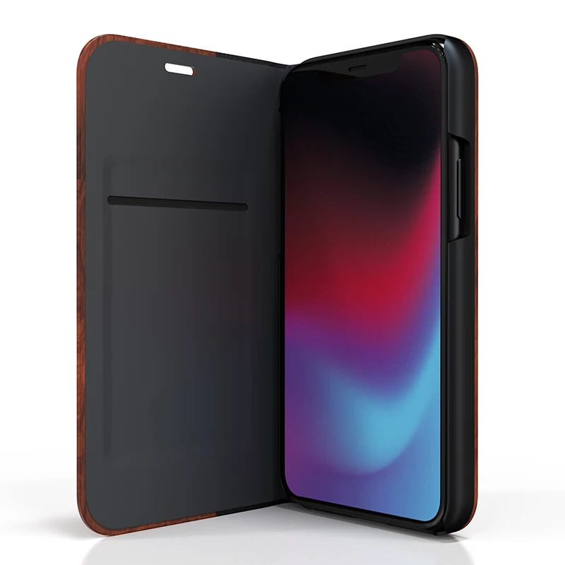 2019 New Arrivals 2 in 1 Wooden Phone Leather Phone Case for Iphone 11