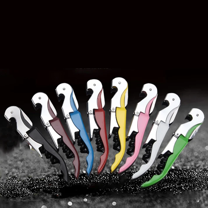 Custom Logo multifunction stainless steel corkscrew waiter corkscrews Wine Bottle Openers