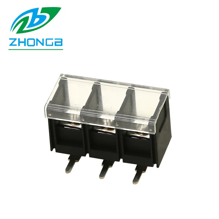 ZB708G ZB708H ZB708R ZB708M pitch 13 mm black with cover flange barrier strip terminal block