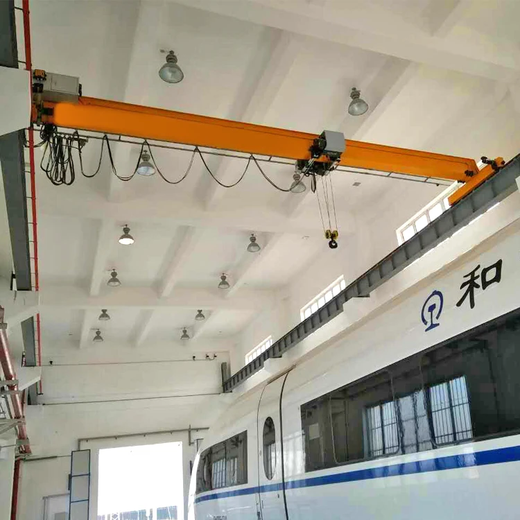 High grade low headroom 10t european running single girder bridge crane