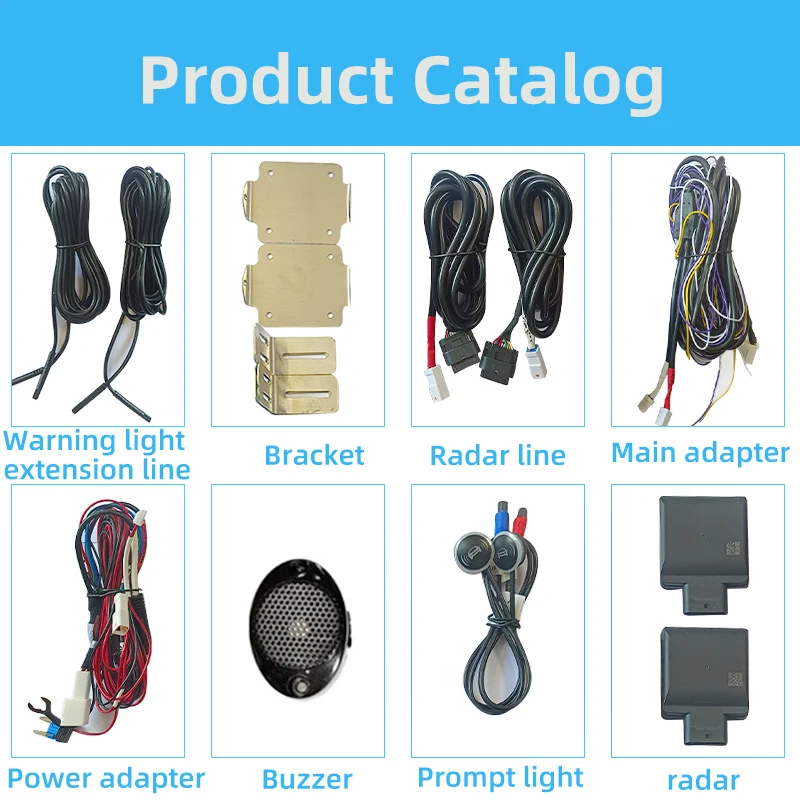 Vehicle mounted BSD blind spot warning RCTA 77GHz microwave radar lane changing assistance BSM blind spot detection system