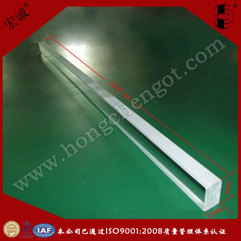 China Good Quality Glasses Optical HCL01-1000 High Transparent Measuring Rulers for Machine Vision Lens