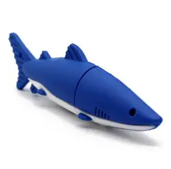 Cartoon Shark USB Flash Drive 2.0 1GB 2GB 4GB PVC Pen Drive 3.0 8GB 16GB 32GB 64GB Pendrive Funny Gift USB Memory Stick