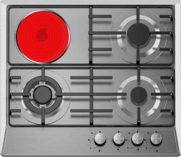 enamel gas and electric cooker 4 Burner 3 Gas Cooker For 1  Electric Gas Stove