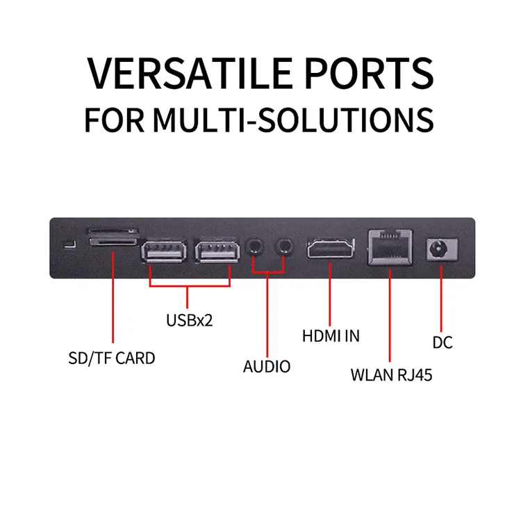 High Quality Lcd Display Digital Signage Wall Mount Ceiling Mounted Digital Signage Hanging Outdoor Advertisement Machine