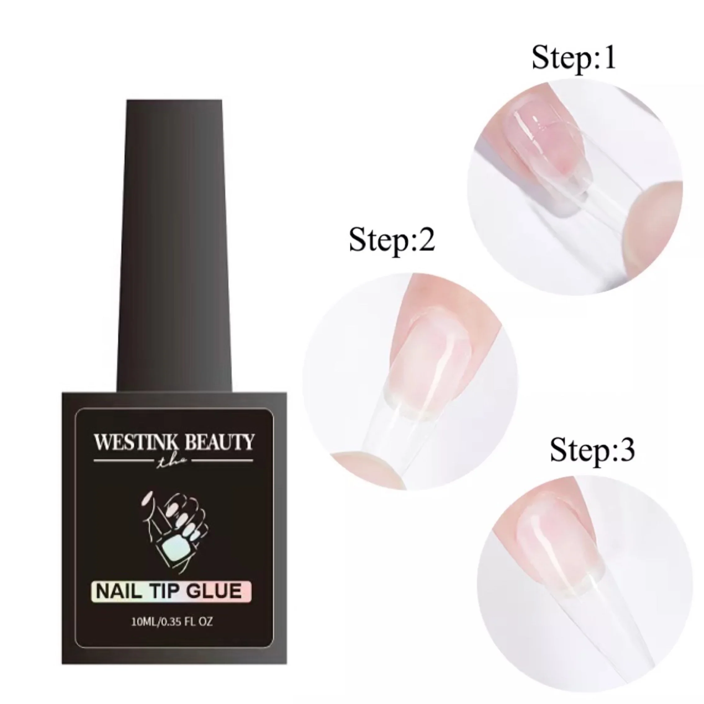 Nails Salon Products Soft UV Gel Nail Polish Extension Tips Fake Press on Nails with Glue Wholesale