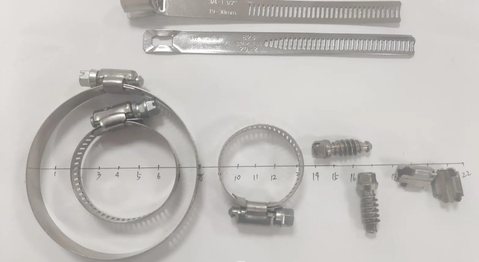 Perforated Band American Type Hose Clamp for Pipe Galvanized Steel Car Auto Hot Sales in Japan Germany France