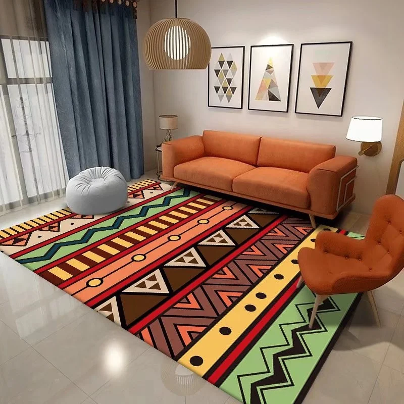 Stock High Quality Modern Area Rug Washable Printed Living Room Classic Rugs Carpet Mat