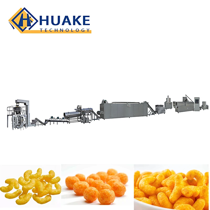 Corn Curls Making Machine Corn Snack Extruder Puff Production Line