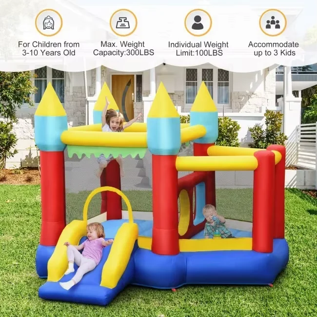 High Quality Inflatable Bouncer Bounce House Jumping Castle Park For Party Inflatable Slide Park Castle For Kids