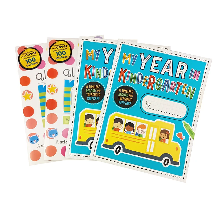 Professional custom children education sticker child book printing services
