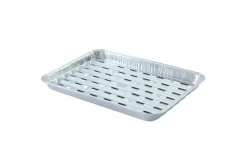 Перфорированный одноразовый поднос для гриля и барбекю из алюминиевой фольги