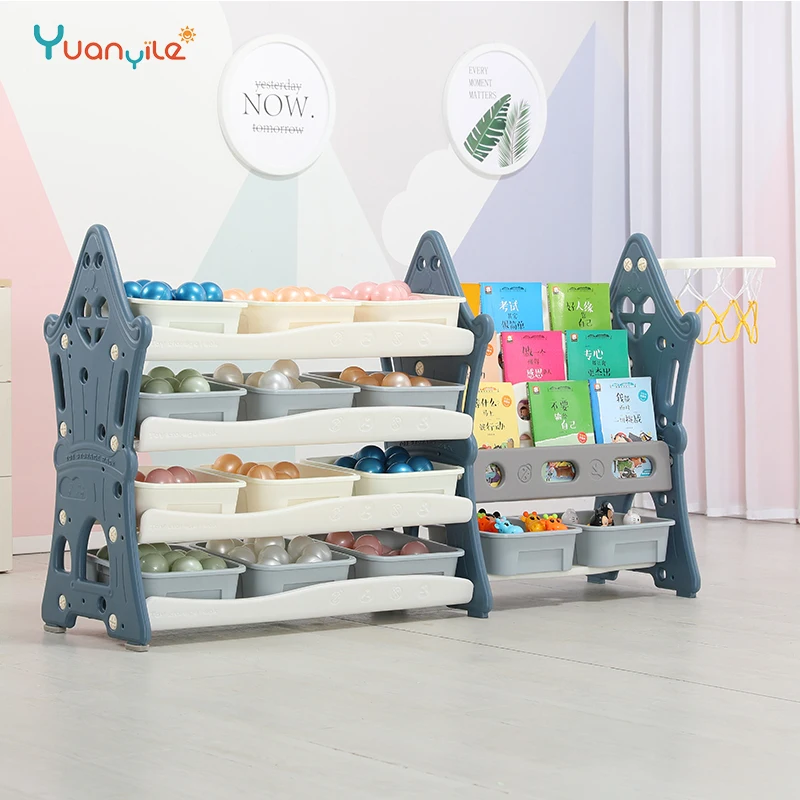 YUANYILE  modern plastic child Book Storage Organizer Display kids book rack bookshelf