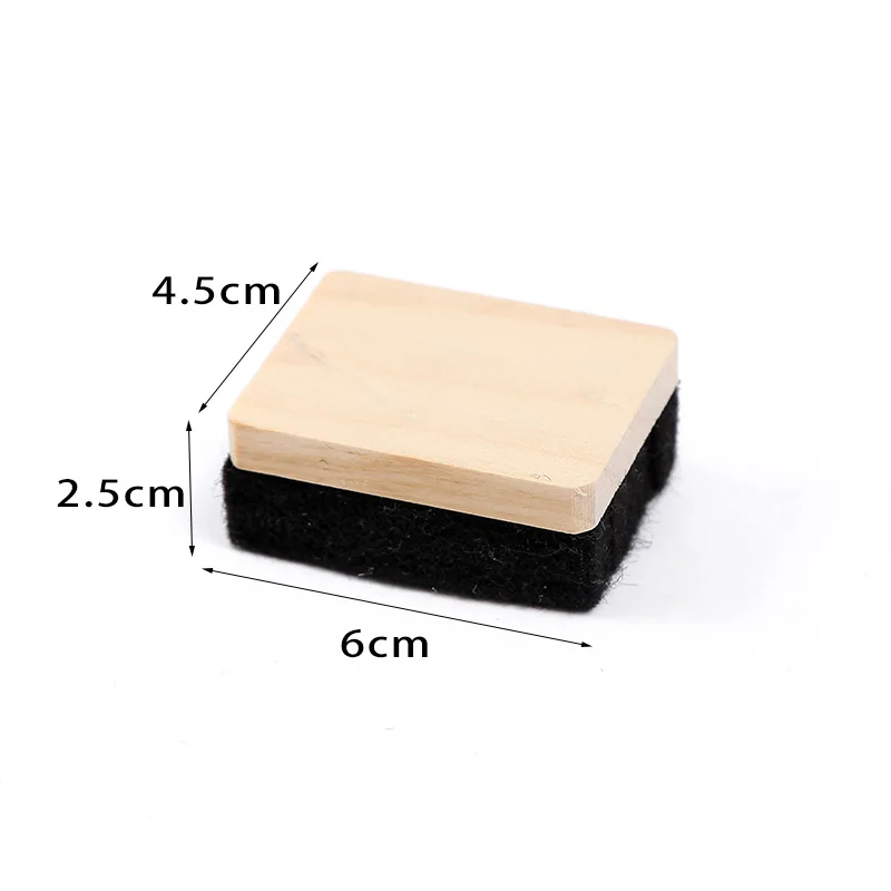 New Simple Small Wooden Blackboard Eraser Felt Whiteboard Eraser