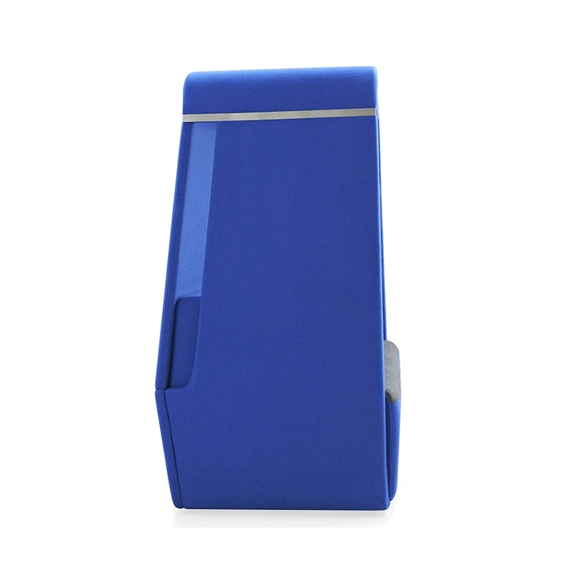 2024 Modern Office Meeting Pod Sofas With High Back Stainless Steel Feet Telephone Booth Sofa Set Furniture Office