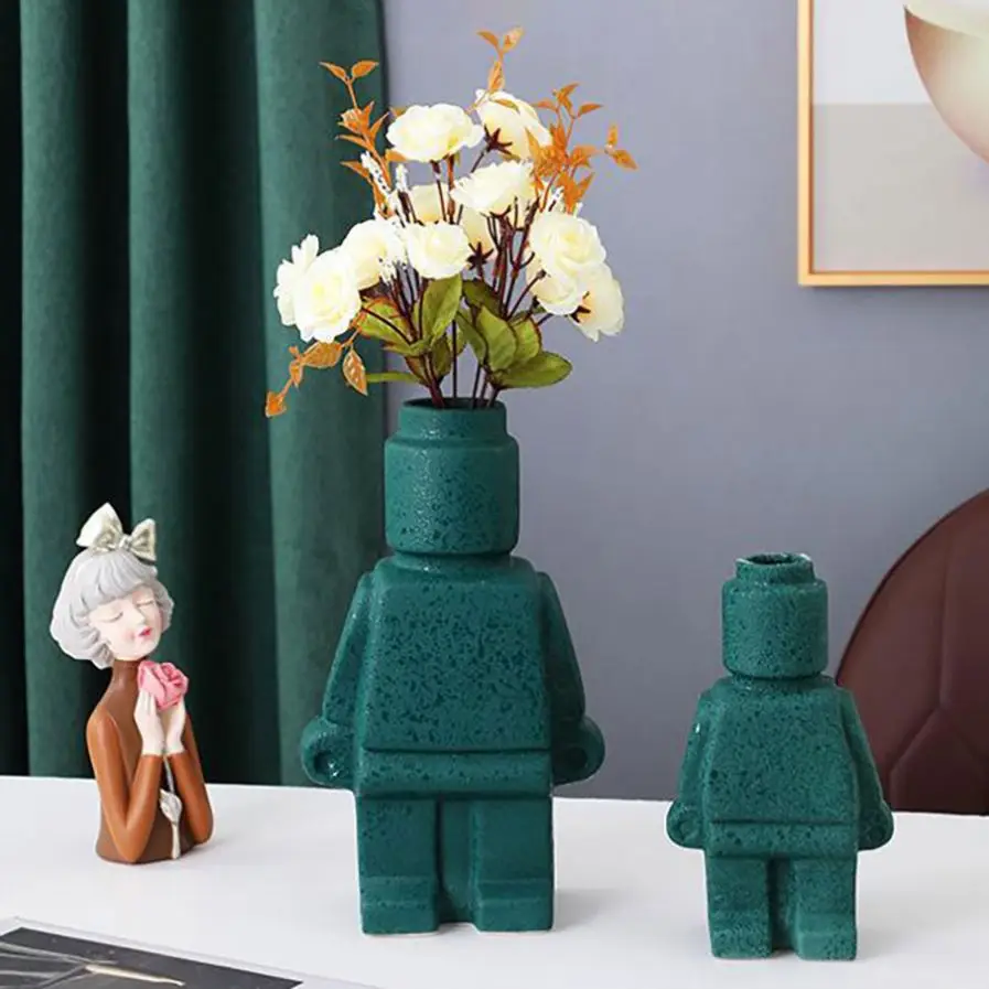 best selling products 2024 Custom nordic porcelain decoration vases modern home decor table ceramic flower vase