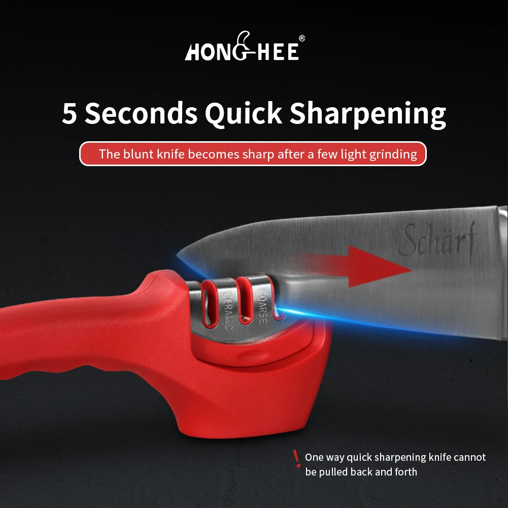 Wholesale Knife Sharpener Kitchen Knife Sharpener with 3 Stage Diamond Coated for Restore and Polish Blades Sharpening Knives