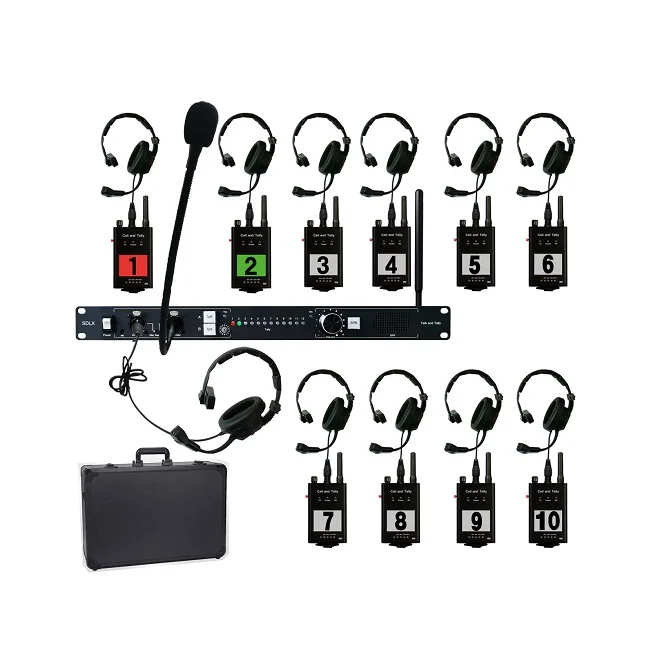 Quality Assurance Multifunctional 4-Way Director Wireless Call and Tally System for Studio and Camera Studio