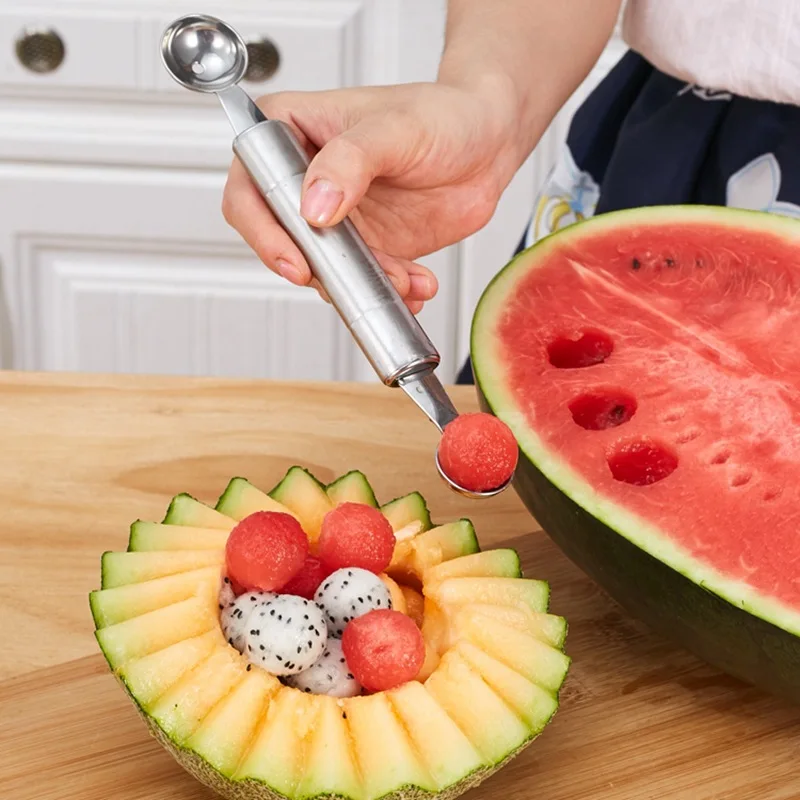 Kitchen Gadget Multifunctional Fruit Tools Set Cutter Scooper Seed Remove Slicer Watermelon Knife