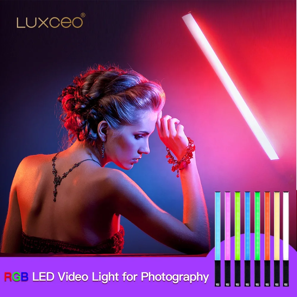 Светодиодный RGB видео свет Встроенный перезаряжаемый аккумулятор мощность фотография световая палочка для фото