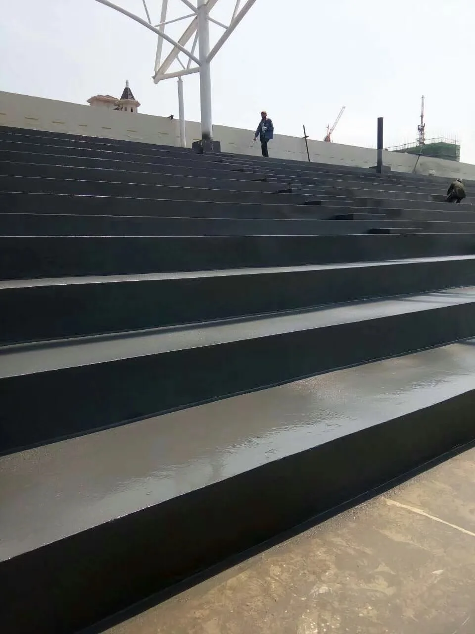 Professional manufacturer anticorrosive polyurea coating Spray polyurea for waterproof of stadium stands