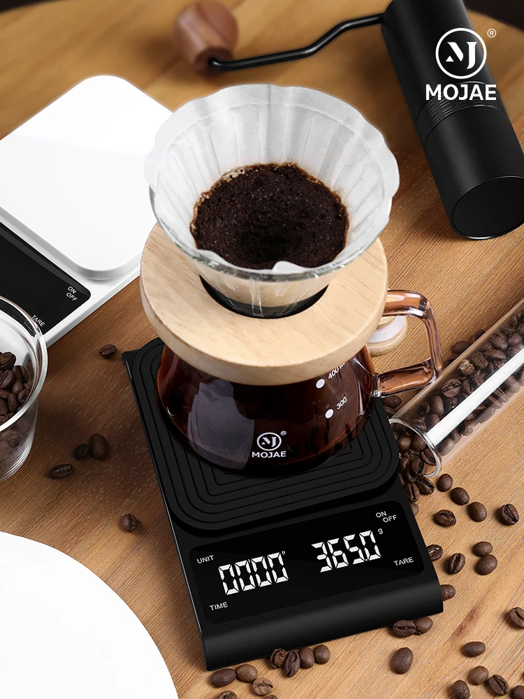 Silicon Coffee Scale Food Pour Over Usb Charging Ethiopian Coffee Driper Digital Kitchen Scale With Time