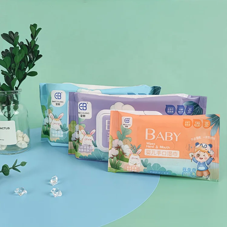 Manufacturer direct wet wipes for baby hand and mouth disposable cleaning wet wipes