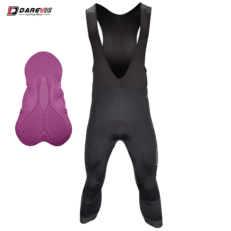 Darevie odm oem black bike bib shorts cycling tights men 3/4 cycling tights pants