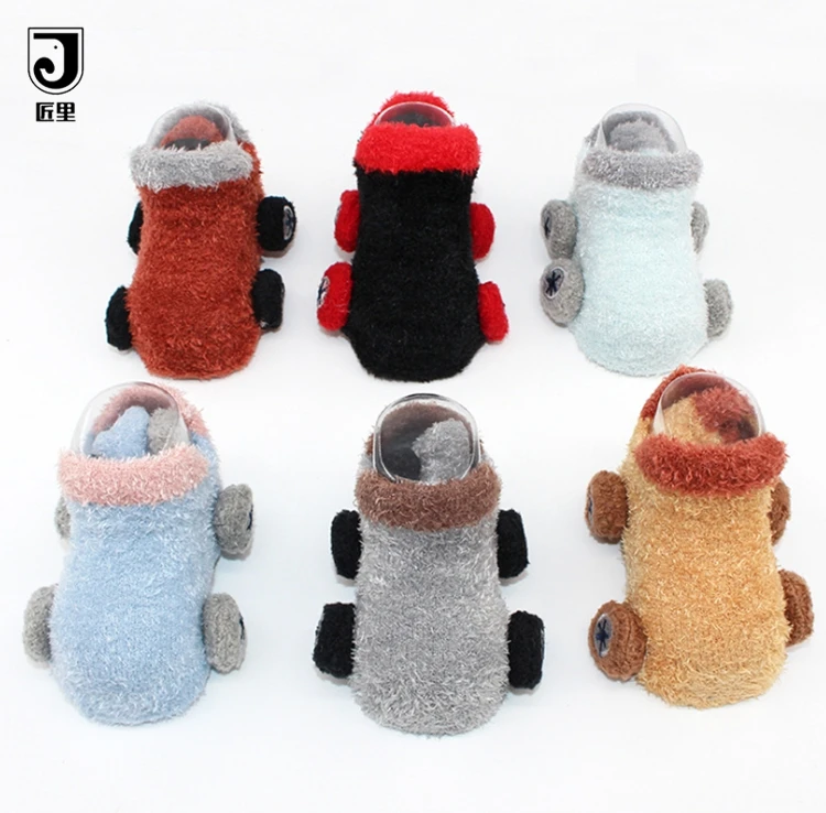 JL-Y005 Winter classic embroidered customized colors soft wool warm toddler baby SOCK shoes