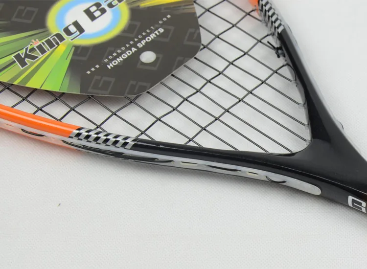 Orange new design super power 210 composite carbon and aluminium squash racket