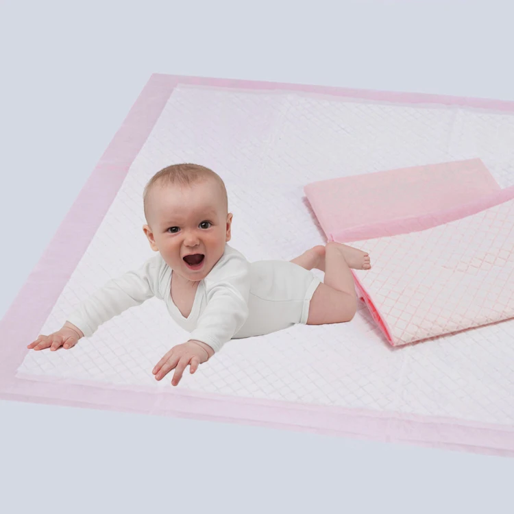 Baby Pink Underpads for Patients Incontinence Elderly Hospital Disposable Underpad Sheets 40x60