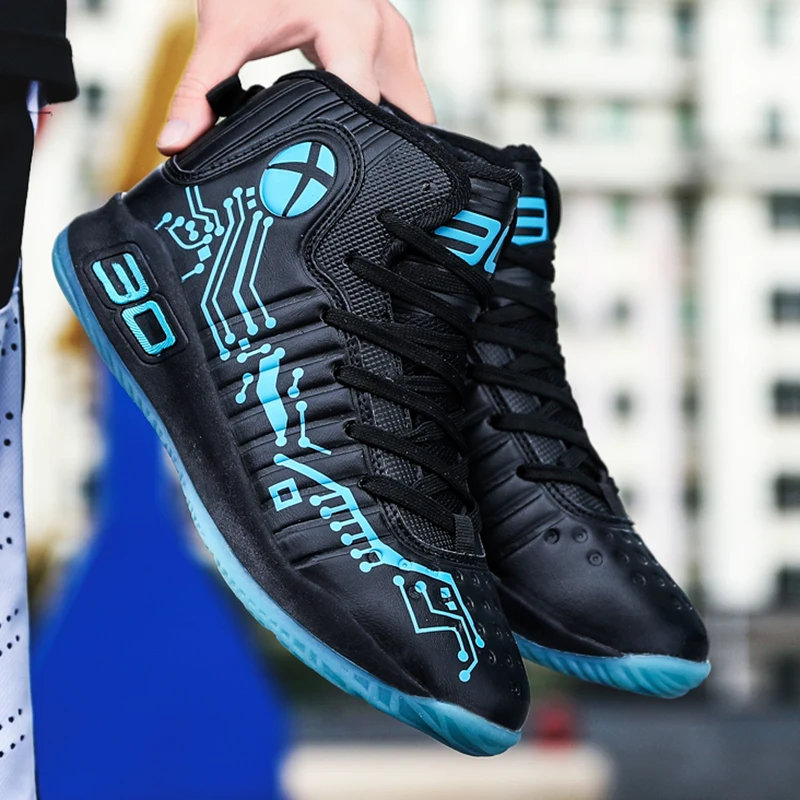 Мужская Осенняя обувь, новинка 2021, Корейская версия модных баскетбольных кроссовок, мужские универсальные высокие кроссовки, трендовая обувь