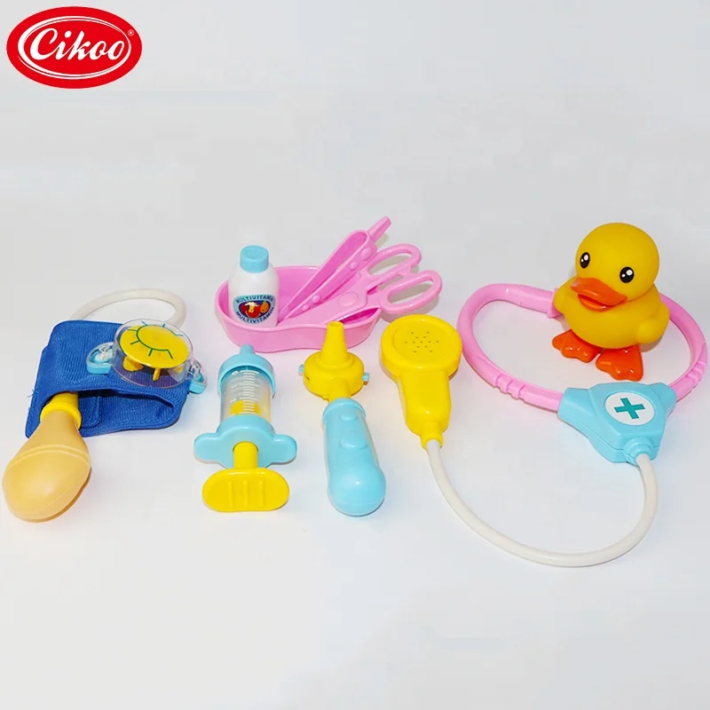kids lovely doctor set stethoscope toys pretend play hospital doctor kits toys with duck