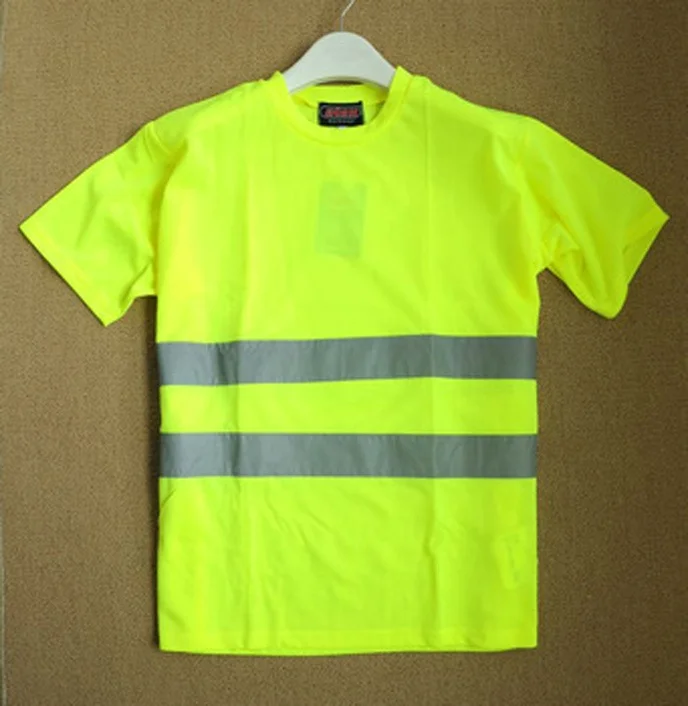 Safety T-Shirt High Visibility ENISO20471 Reflective Tape T-Shirt