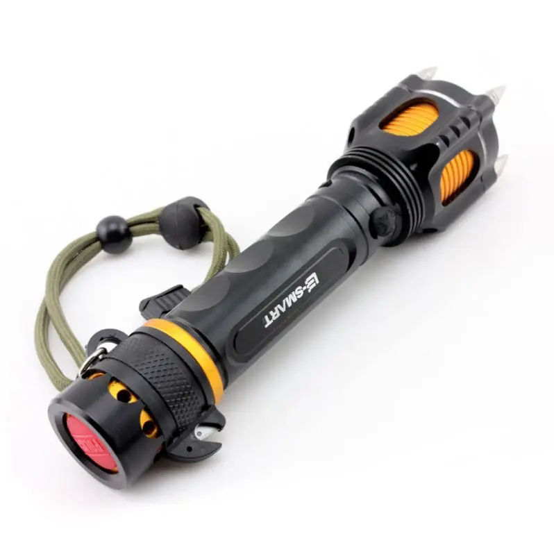 T6 Explosion-Proof Powerful Rechargeable Led Torch For Emergency Personal Defense Outdoor Tactical Flashlight