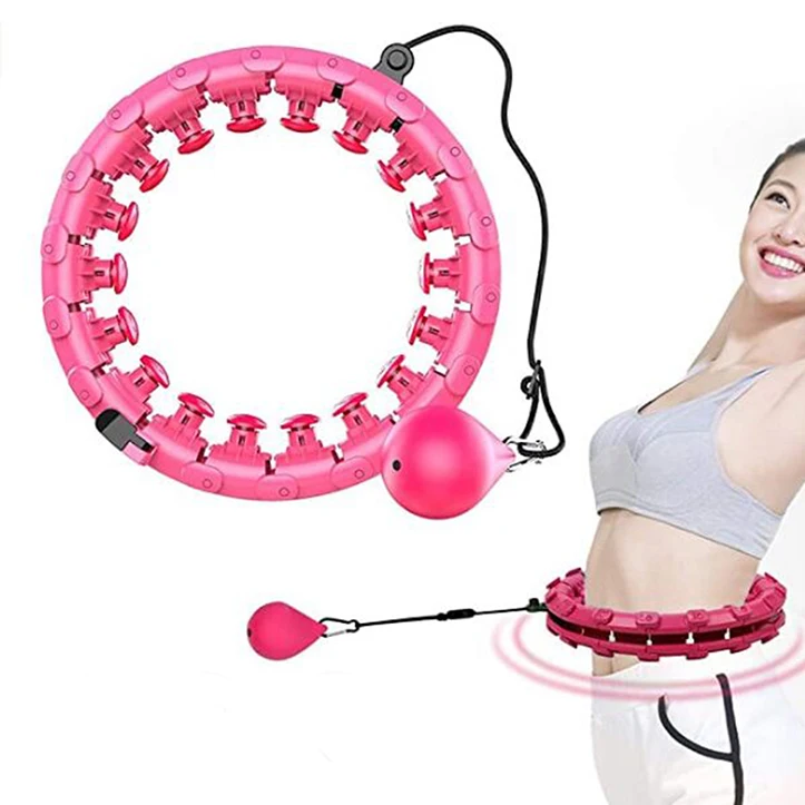 Jointop wholesale smart weighted infinity magnetic led Hula Ring Hoops counter, New Mobile Gym Fitness,/