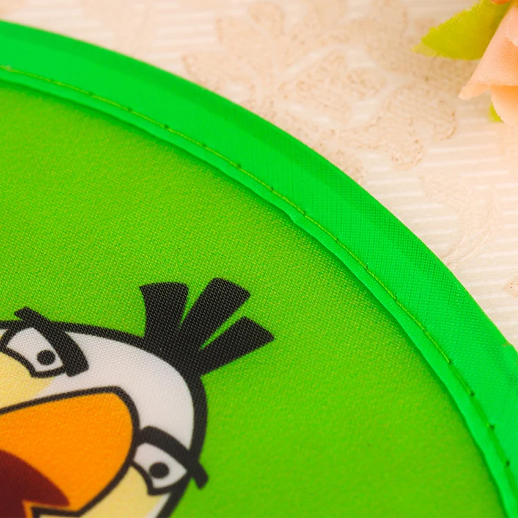 190T Folding Pocket Toy Foldable Flying Disc with Bag Dog butterfly Interactive Dog Toys Outdoor Activity Game for custom logo