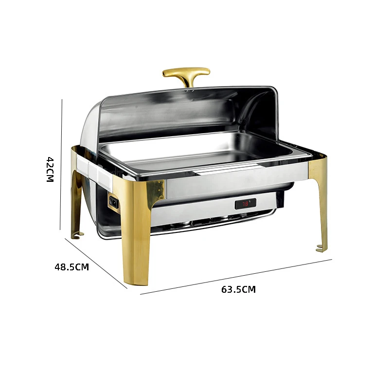 Custom shaped thickened buffet oven Insulated oven Hotel buffet tableware electrically heated clamshell type
