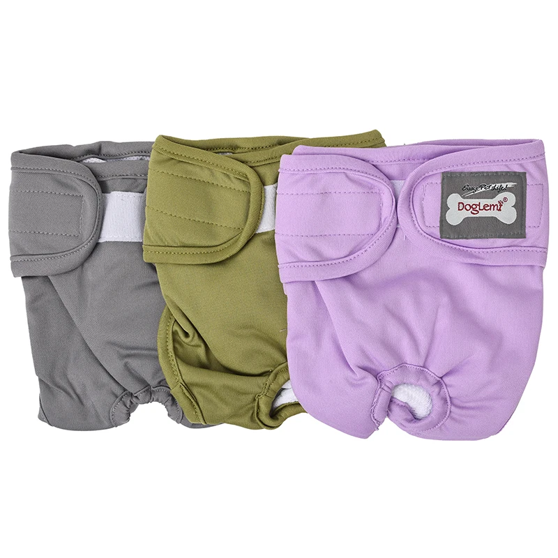 Reusable Custom Pet Dog Designer diapers assorted Washable Dog female Diapers