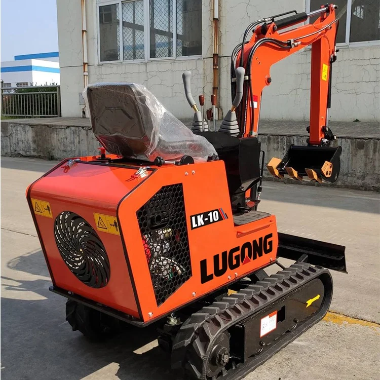 Lugong 0 9 тонн rototilt Гусеничный мини-экскаватор буксируего