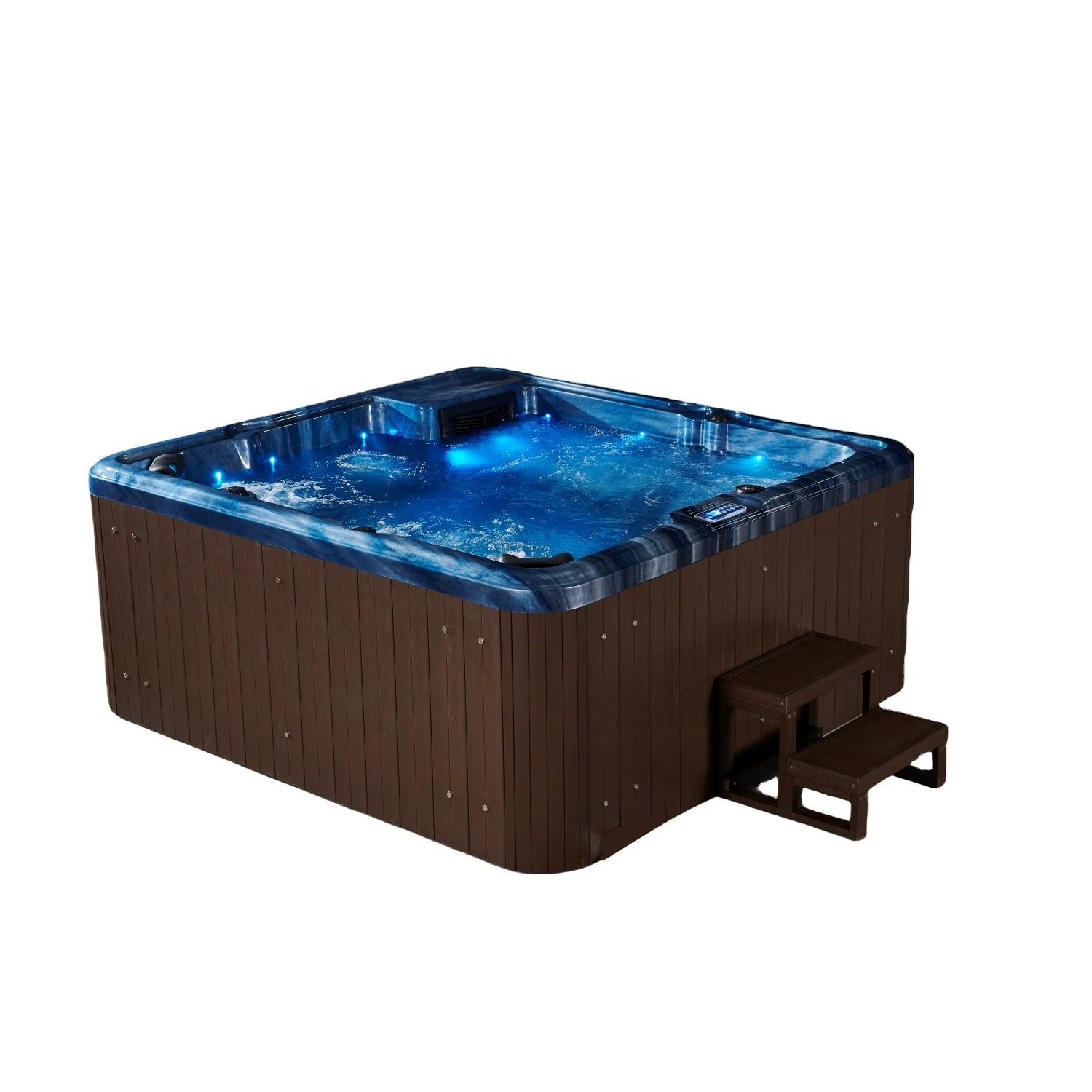 Square Spa hot tub for 6 person outdoor jacuzzis luxury sexy hydro massage balboa hottub acrylic whirlpool bath tubs For Garden