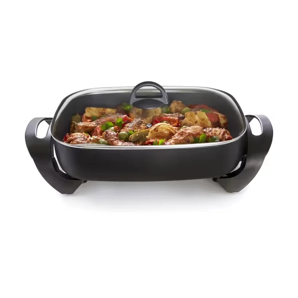 Best Price Korean Multi-functional Electric Pan OEM and ODM Non-stick Black Electric Skillet