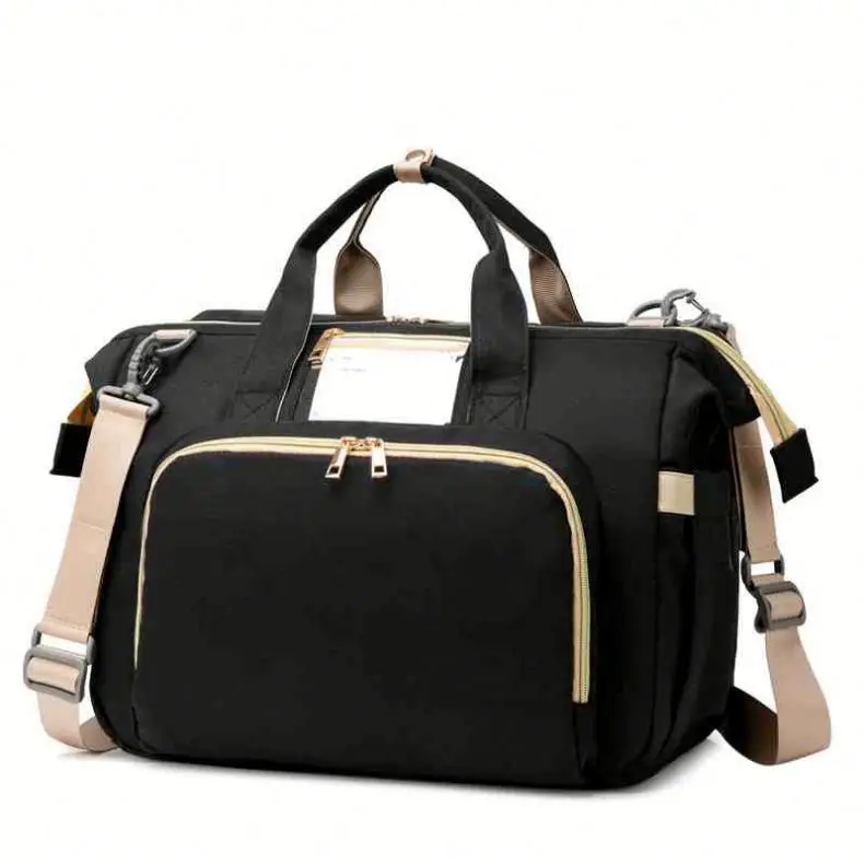 Factory outlet baby diapers waterproof breathable wear resistant multi function mommy diaper bag with change diaper station