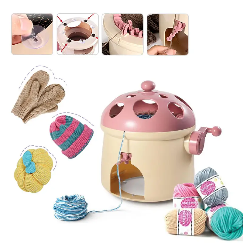 2024 New Sentro Diy Hat Knitting Machine Double Weaving Magic Loop Looms Cylinder Wool Circular Knitting Machine With 32 Needles