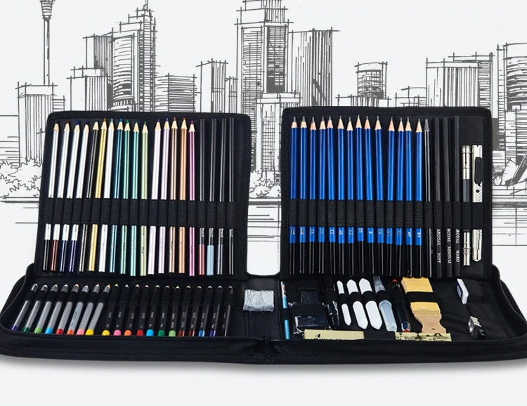 Art Beginners Professional Artists 83 pcs Art Supplies Drawing Kit for Sketching Drawing