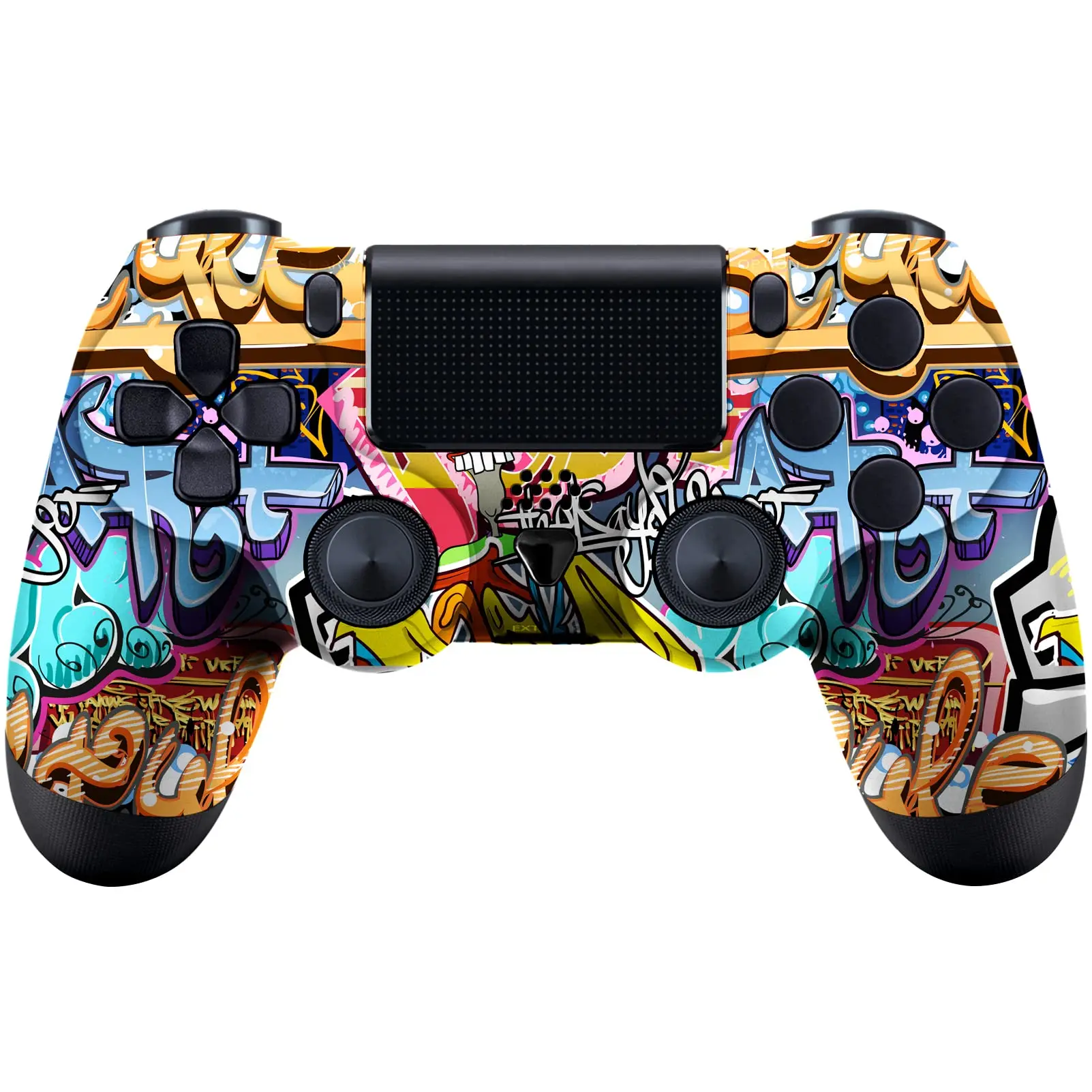 Wireless Controller Ps4 Gamepad Wireless 4 Generation 2 With Light Strip Vibration Graffiti Wireless Bluetooth Gamepad