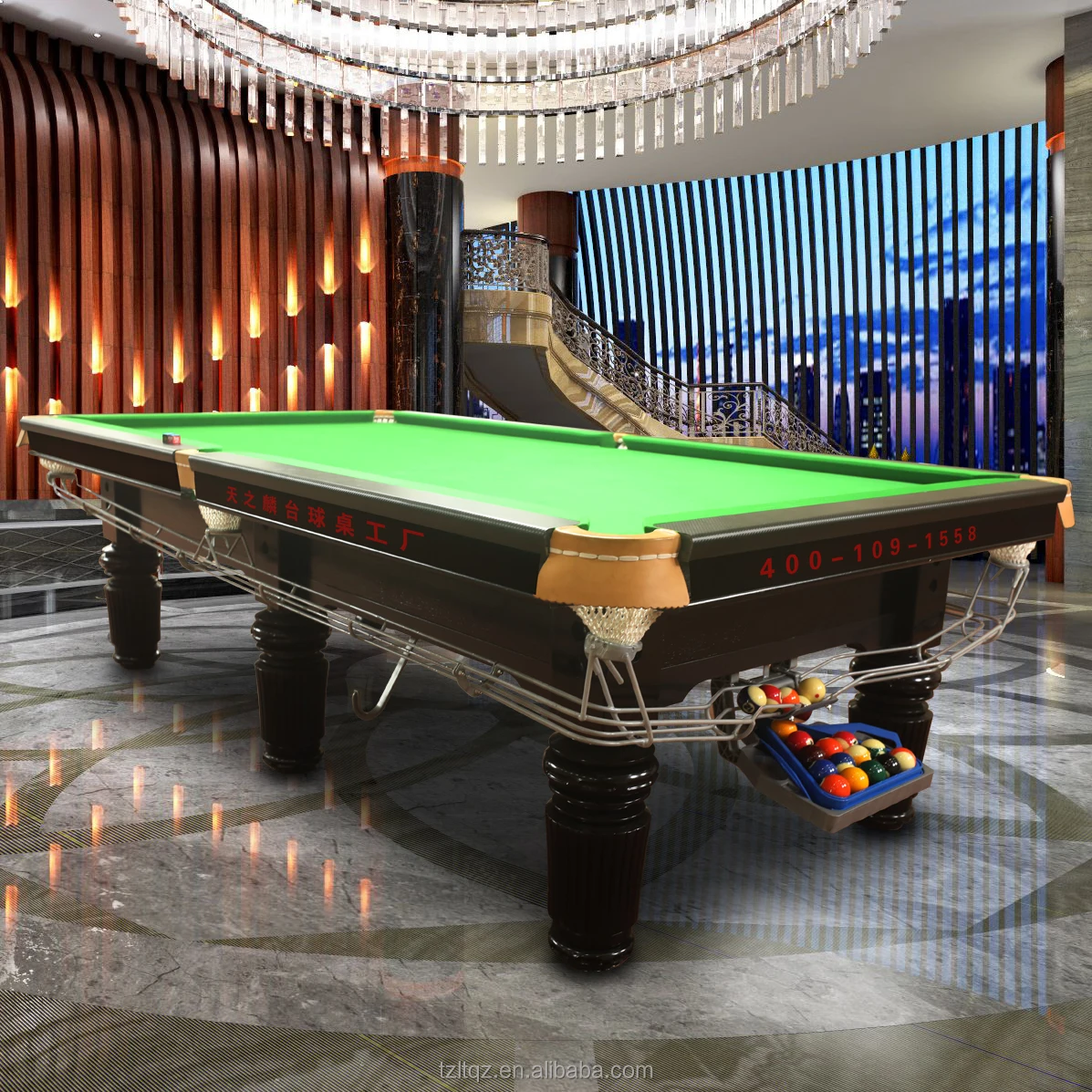 American Style Chinese Black 8 Balls Mini Snooker Pool Billiard Luxury 7FT 8FT 9FT Slate Top Game Solid Wood Frame Custom 4-in-1